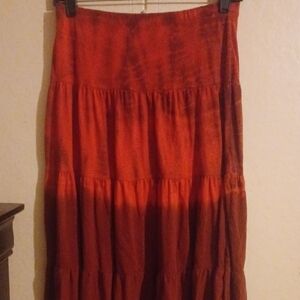 Charlotte Russe Fiery Red Maxi Skirt